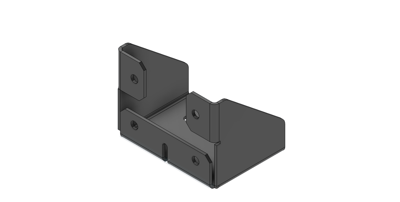 Custom mounting bracket CAD concept model